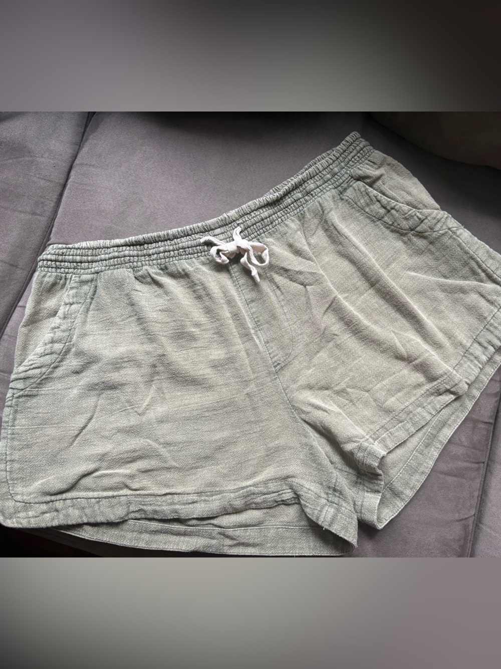 Rip Curl Olive Green Drawstring Shorts